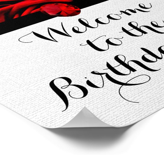 Red Roses Birthday Poster (Hoek)