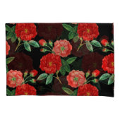 Red Roses, Black Background, Kussensloop (Voorkant)