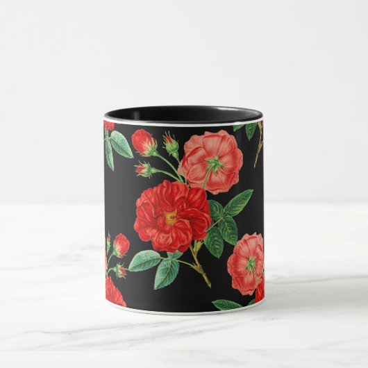 Red Roses, Black Background, Mok (Midden)