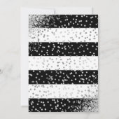 Red Roses Black Silver Confetti 80e verjaardag Kaart (Achterkant)