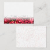 Red Roses Blank Valentines Stationery Notitiekaartje (Voorkant / Achterkant)