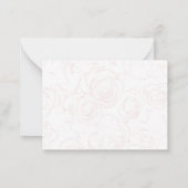 Red Roses Blank Valentines Stationery Notitiekaartje (Achterkant)