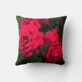 Red Roses Blooming Kussen (Achterkant)
