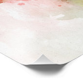 Red Roses Boeket bloem waterverf - WB Foto Afdruk (Hoek)