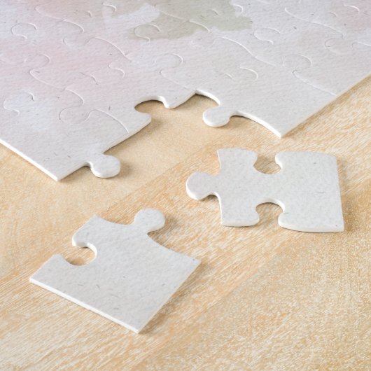 Red Roses Boeket bloem waterverf - WB Legpuzzel (Zijkant)