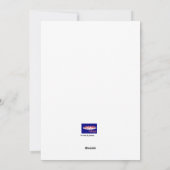 Red Roses Boquet Feestdagenkaart (Achterkant)