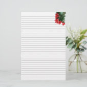 Red Roses Bouquet Stationery - kleine optionele li Briefpapier (Staand voorkant)