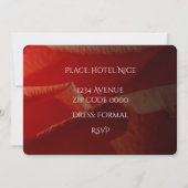 Red Roses bouquet voor altijd uitnodiging (Achterkant)