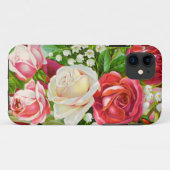 Red Roses Bouquet Waterverf Case-Mate iPhone Case (Achterkant (horizontaal))
