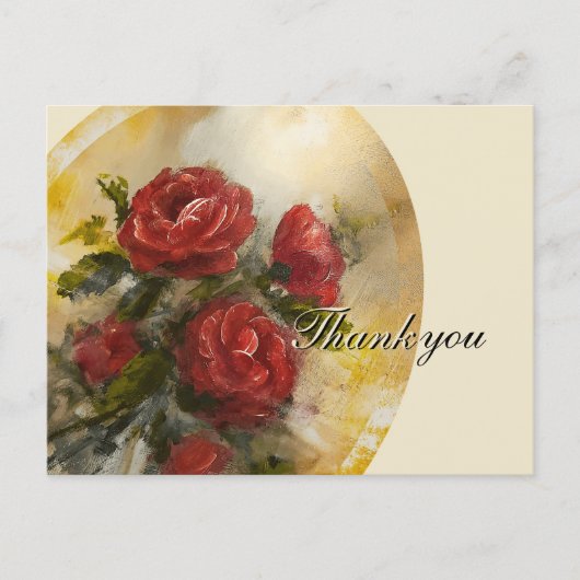 Red Roses Briefkaart (Voorkant)