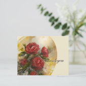 Red Roses Briefkaart (Staand voorkant)