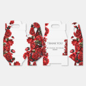 Red Roses bruiloft Bedankdoosjes (Ongevouwen)