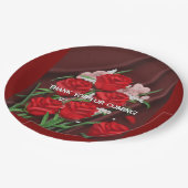 Red Roses bruiloft Borden Papieren Bordje (Gekanteld)