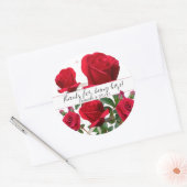 Red Roses bruiloft Dank u gasten voor Stickers (Envelop)
