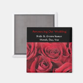 Red Roses Bruiloft Save the Date Magnet (Voorkant / Achterkant)