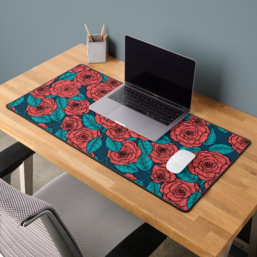 Red roses bureaumat (Kantoor 2)