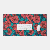 Red roses bureaumat (Keyboard & Muis)