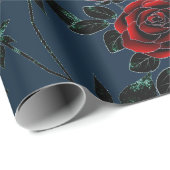 Red roses cadeaupapier (Rol Hoek)