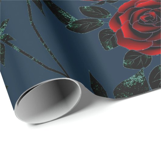 Red roses cadeaupapier (Rol Hoek)