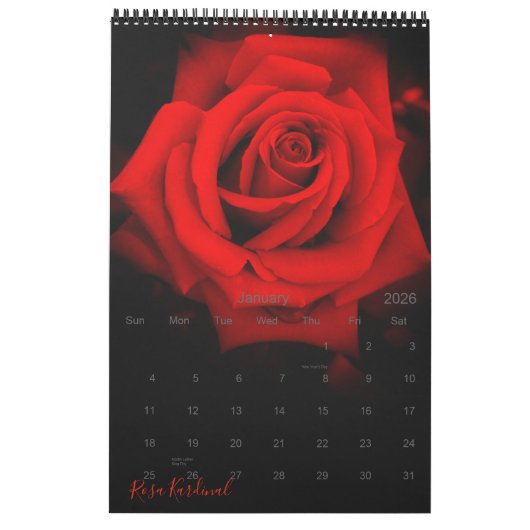 Red Roses Calendar Best Edition カ レ ン ー Kalender (Jan 2026)