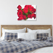 Red Roses Canvas afdrukken (Insitu (Slaapkamer))