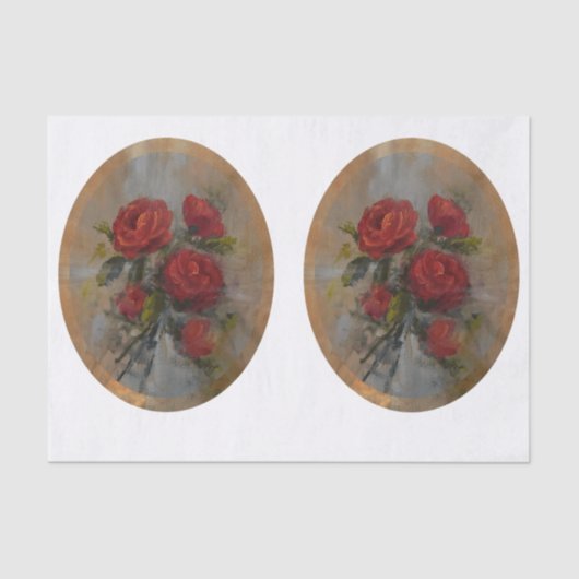 Red Roses DBL Tissuepapier (Voorkant)