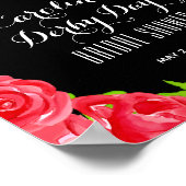 Red Roses Derby Style Vrijgezellenfeest Welkom Poster (Hoek)