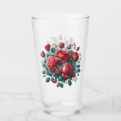 Red Roses Design Glas (Achterkant)
