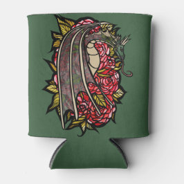 Red Roses Dragon Art Blikjeskoeler