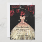 Red Roses Dress, Vrijgezellenfeest Kaart (Voorkant)