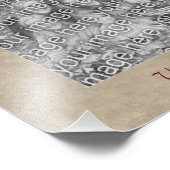 Red Roses Elegant Heart Lijst Sjabloon Foto afdruk (Hoek)