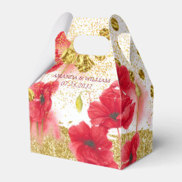 Red Roses Elegant Wedding Bedankdoosjes