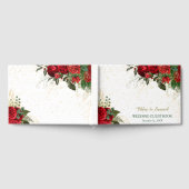 Red Roses en Confetti bruiloft Gastenboek (Volledig)