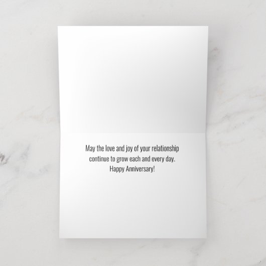 Red Roses en Folie Happy Jubileum Kaart (Binnenlaag)