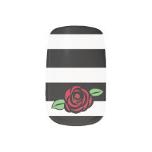Red Roses en stripes aangepaste minx neail Art
