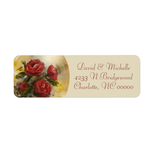 Red Roses Etiket (Voorkant)
