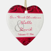 Red Roses First Kerstkerst Keepomwille Ornament (Rechts)
