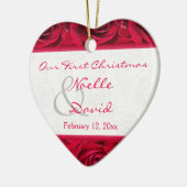 Red Roses First Kerstkerst Keepomwille Ornament (Links)