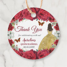 Red Roses Floral Butterflies Princess Yellow Dress