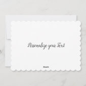 Red Roses Floral Heart Wreath Elegant Cute  Feestdagenkaart (Achterkant)