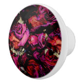 Red Roses Floral Keramische Knop (Rechts)
