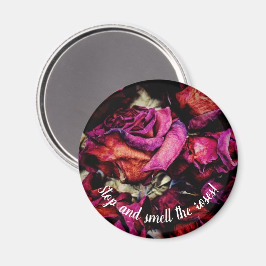 Red Roses Floral Magneet (Voorkant / Achterkant)