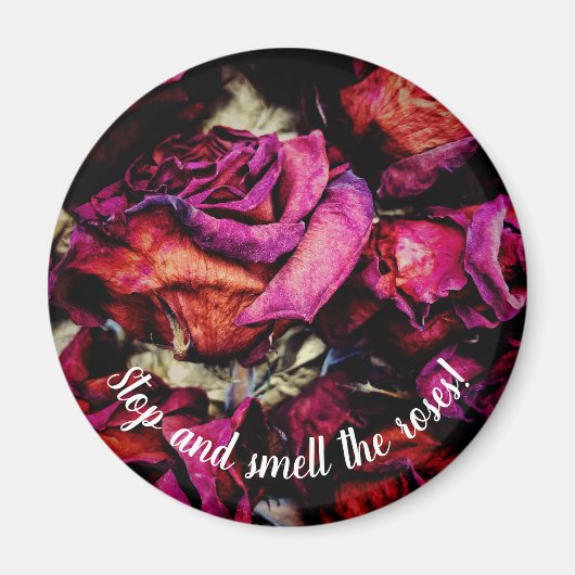 Red Roses Floral Magneet (Voorkant)