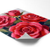 Red Roses Floral Painting Poster (Hoek)