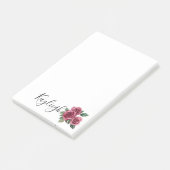Red Roses Floral Post-it® Notes (Schuin)
