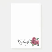 Red Roses Floral Post-it® Notes (Voorkant)