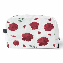 Red Roses Floral Print Cut Sew Bag