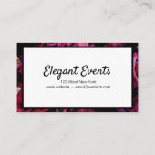 Red Roses Floral Visitekaartje (Achterkant)