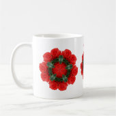 Red Roses Flower Art gepersonaliseerd Koffiemok (Links)