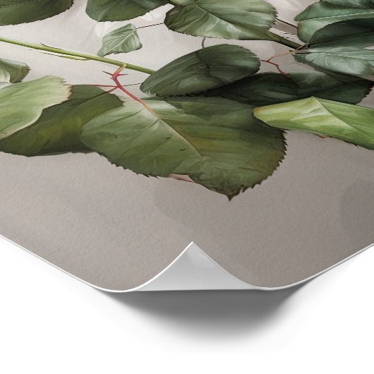 Red Roses Flower Art Print Poster (Hoek)